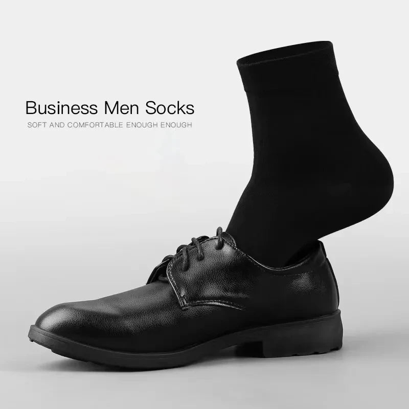 20Pcs/Lot Men's Pure Cotton Socks Plus Size Solid Color Casual Office Business Long Socks Breathable Soft Men's Socks EU39-48